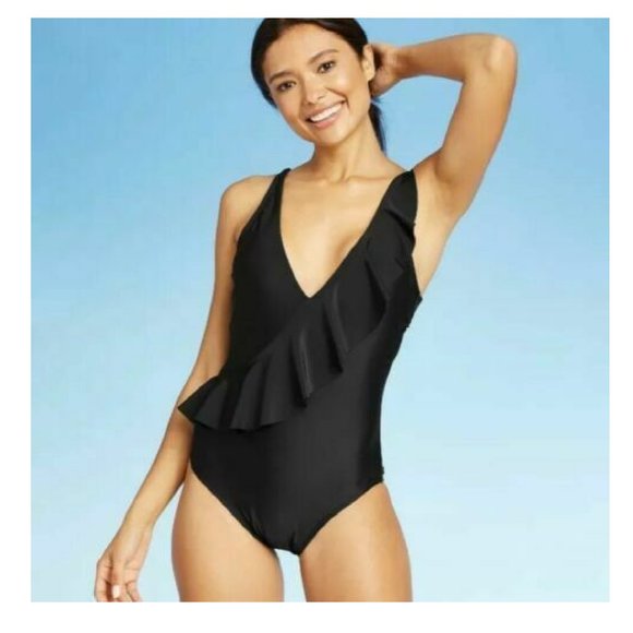 Kona Sol Other - Kona Sol Ruffle One Piece Swimsuit
